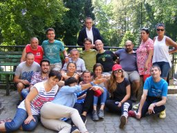 Wizyta międzynarodowej grupy młodzieży w Domu Pomocy Społecznej w Podzamku w ramach ŚDM Kraków 2016r